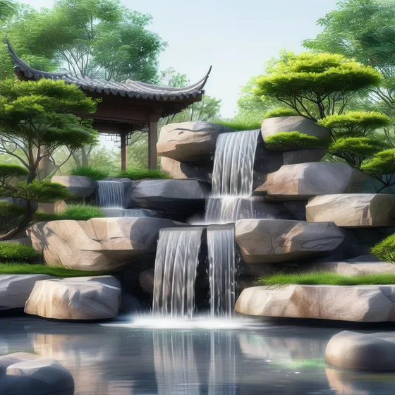 山东假山喷泉