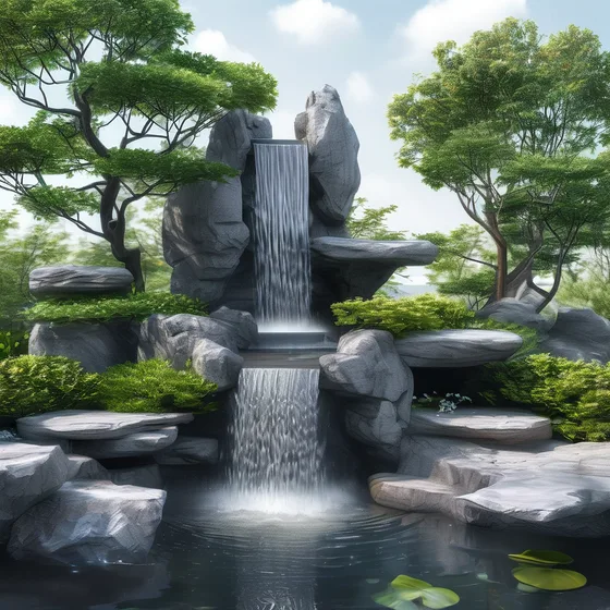 山东假山喷泉